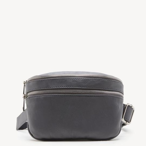 Sole Society Handbags - Sole Society Cadee Belt Bag Gray Crossbody